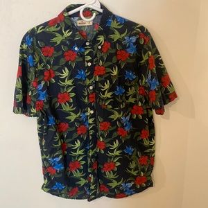 Hollister California Floral Button Down